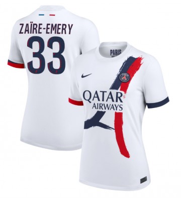 Paris Saint-Germain Warren Zaire-Emery #33 Bortatröja Dam 2024-25 Kortärmad